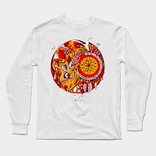 Orad Skull and Dreamcatcher Circle Long Sleeve T-Shirt